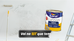Renova Tetos, tintas Coral. Protege sua casa e acaba com o mofo.