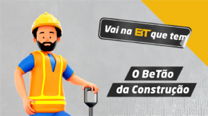 Homem vestido com roupas de proteção, Betão da Construção, super herói da BT, ajudante do lar, pedreiro e faz tudo.